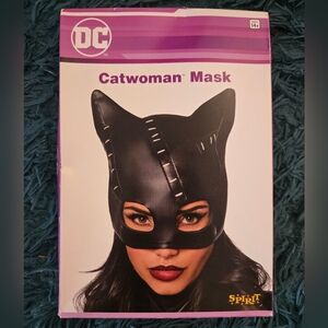 DC Catwoman Mask — Black with Pink Trim